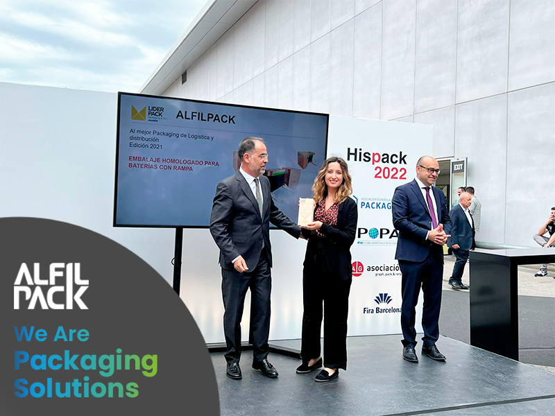 Alfilpack recoge el premio Liderpack al mejor packaging de logistica y distribucion